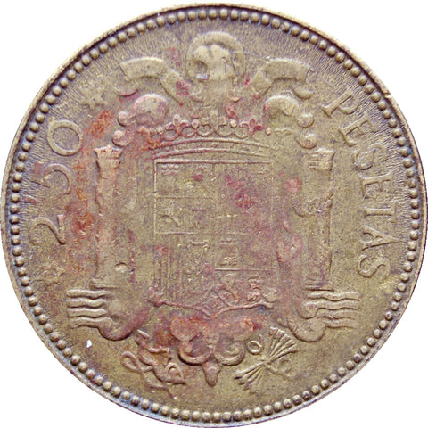 1953 2.5 Pesetas Spain Francisco Franco Coin