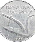 1956 10 Lire Italy Coin