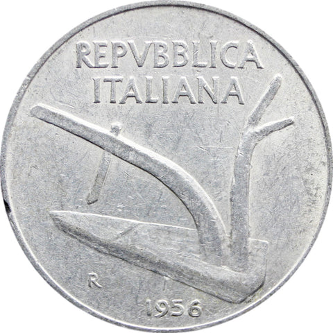 1956 10 Lire Italy Coin