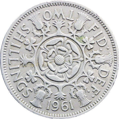 1961 2 Shillings Elizabeth II United Kingdom Coin