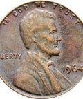 1964 United States Lincoln Memorial One Cent