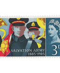 1965 3 d Elizabeth II Stamp United Kingdom Bandsmen and Banner Salvation Army