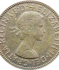 1965 Half Penny Elizabeth II Coin 1st portrait