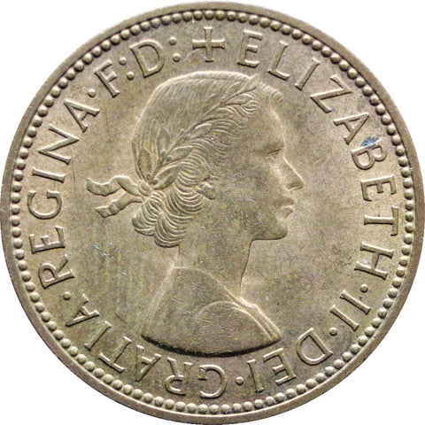 1967 Half Penny Elizabeth II Coin 1st portrait