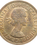 1967 Half Penny Elizabeth II Coin 1st portrait