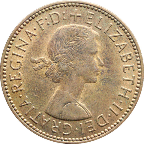 1967 Half Penny Elizabeth II Coin 1st portrait