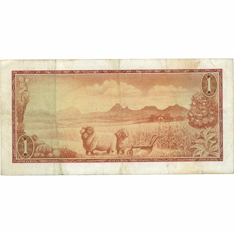 1967 South Africa 1 Rand Banknote