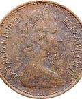 1975 Half New Penny Elizabeth II Coin