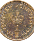 1976 Half New Penny Elizabeth II Coin