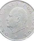 1976 One Krone Olav V Norway Coin