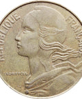 1978 20 Centimes France Coin Marianne Dolphin Mark