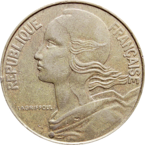 1978 20 Centimes France Coin Marianne Dolphin Mark