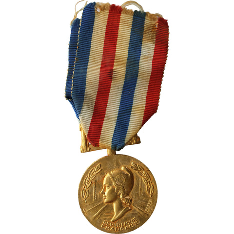 1980 French Railway Honor Medal - Fifth Republic France Type 4 award