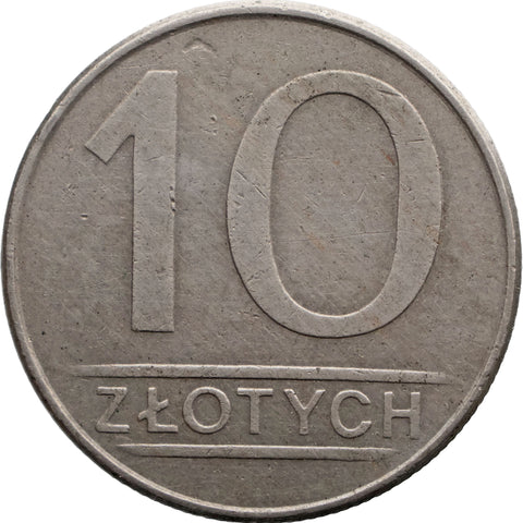 1986 MW 10 Złotych Poland Coin