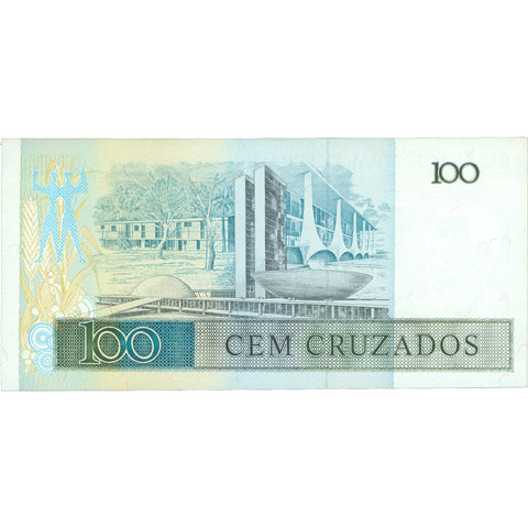 1987 Brazil 100 Cruzados Banknote