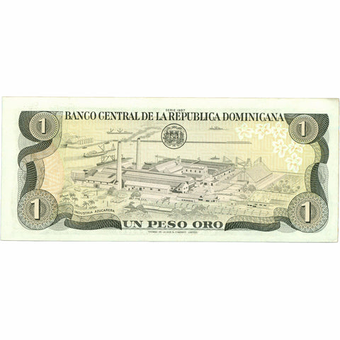 1987 Dominican Republic 1 Peso Oro Banknote