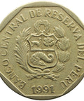 1991 50 Centimos Peru Coin