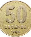 1994 Argentina 50 Centavos Coin