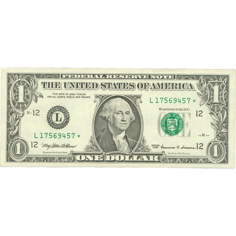 1999 United States 1 Dollar Star Note