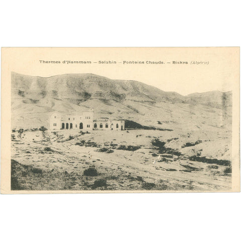 Biskra, Algeria - Thermes d’Hammam-Salahin Postcard