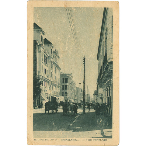 Casablanca, Morocco Place de l’Horloge Postcard