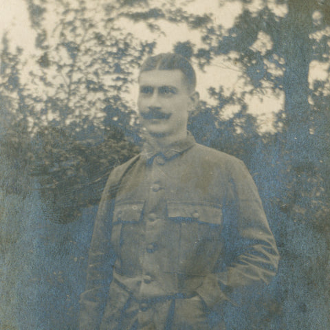 World War I Belgian Soldier Photo Postcard - Antwerp