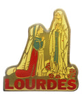 Lourdes Pin Badge Christian Vintage