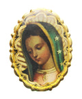 Saint Mary Pin Badge Christian Vintage