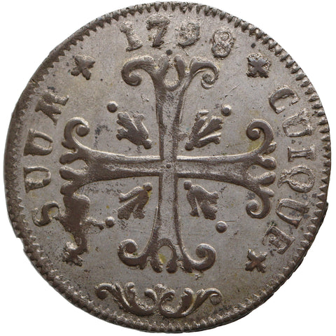 1798 ½ Batzen Neuchâtel Swiss Canton Coin Frederick William III