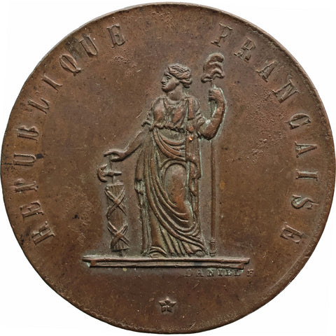 1848 French Medal – Defender of Industry and Liberty by Daniel F.