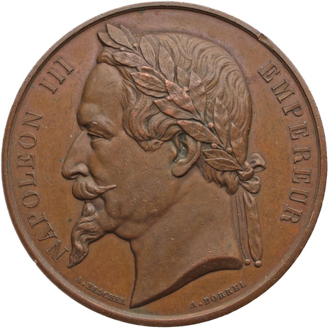 1870 Napoleon III Agricultural Society Medal - Mulhouse (Haut-Rhin)