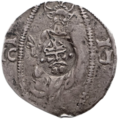 1581-1594 Republic of Dubrovnik (Ragusa) Countermarked Silver Dinar, "Saint" Type Coin