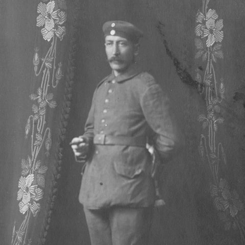 World War I German Soldier Studio Photo Postcard