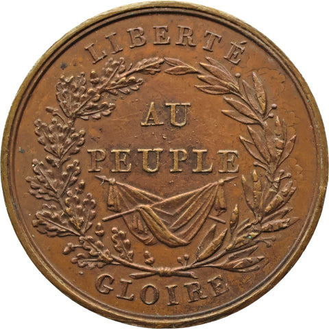 1830 The Three Glorious Days Louis-Philippe Commemorative Medal