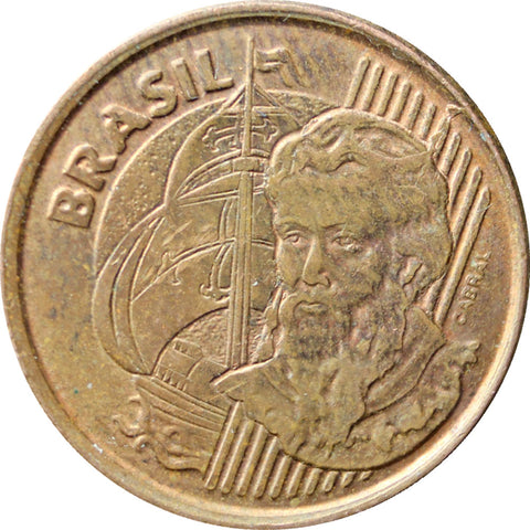 2004 1 Centavo Brazil Coin Portrait of Pedro Álvares Cabral