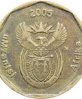 2005 50 Cents South Africa Coin Xhosa Legend uMzantsi Afrika