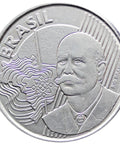 2005 Brazil 50 Centavos Coin 6 lines José Maria da Silva Paranhos Júnior