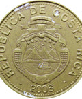 2006 Costa Rica 100 Colones Coin