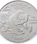 2008 P Washington Quarter Dollar Alaska Coin