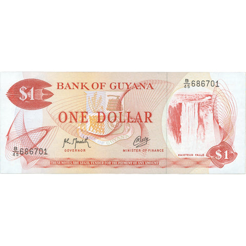 1992 Guyana 1 Dollar Banknote