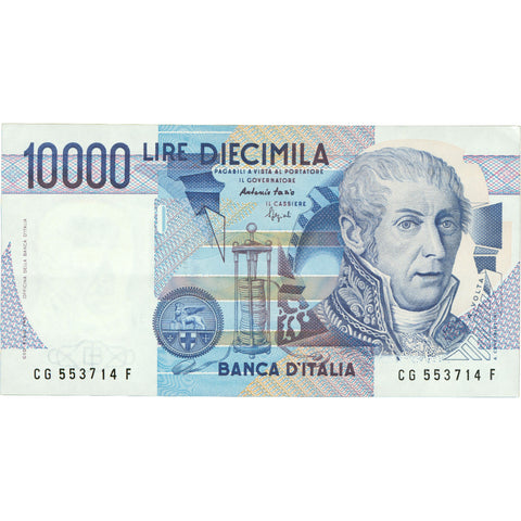 1984 Italy 10,000 Lire Banknote