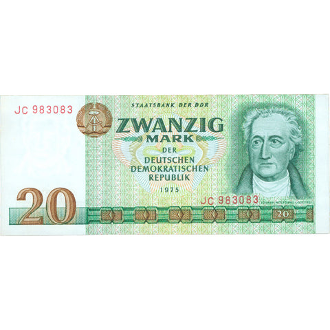 1975 East Germany 20 Mark Banknote