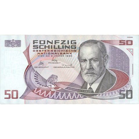 1986 Austria 50 Schilling Banknote