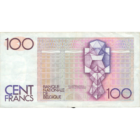 1982 Belgium 100 Francs Banknote