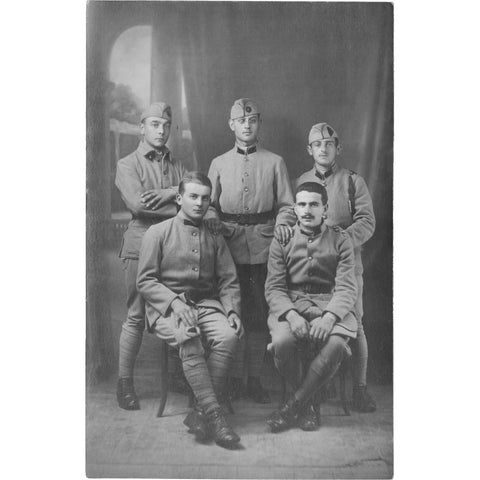 World War I Belgium Soldiers Photo Postcard