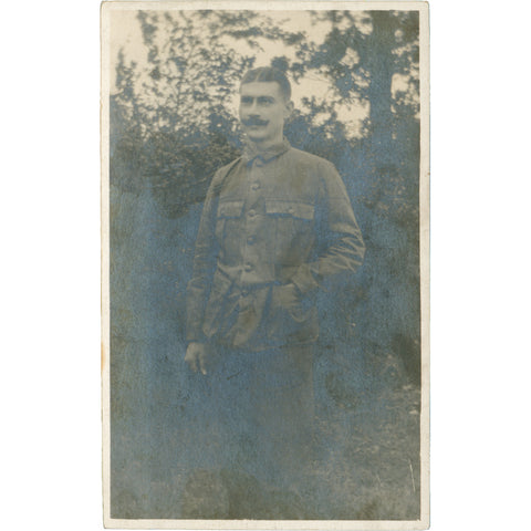 World War I Belgian Soldier Photo Postcard - Antwerp