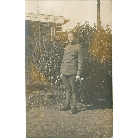 World War I Belgian Soldier Photo Postcard