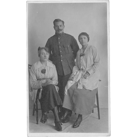 World War I Era Postman Photo Postcard