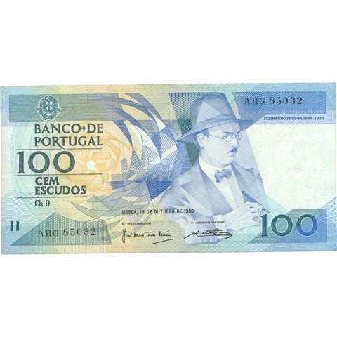 1986 Portugal 100 Escudos Banknote