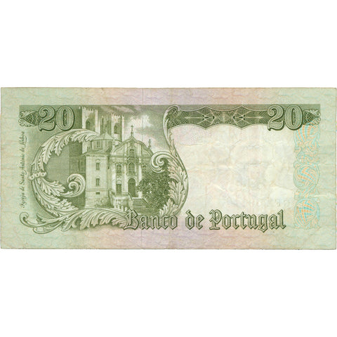 1964 Portugal 20 Escudos Banknote